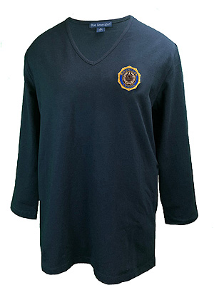 3/4-Sleeve V-neck T-shirt - Legion Emblem (Ladies)